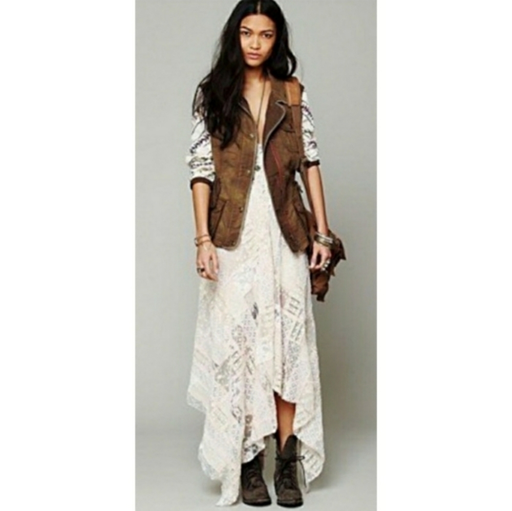 Free People Tribal Aztec Utility Jacket Size S